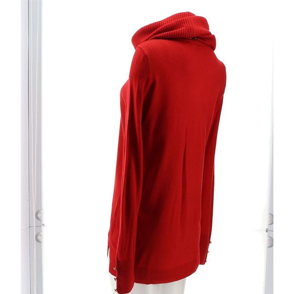 IMAN Comfy Chic Sweater Circle Scarf SCARLET SAGE 768134Q - Picture 4 of 8